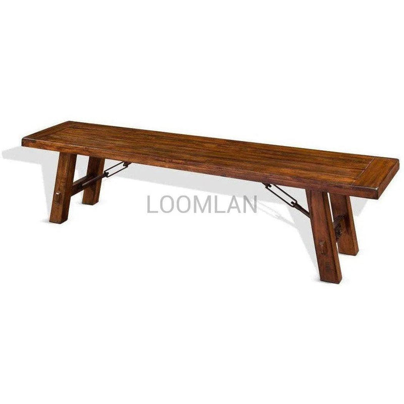 72" Solid Wood Tuscany Dining Bench for Long Dining Table Dining Benches LOOMLAN By Sunny D