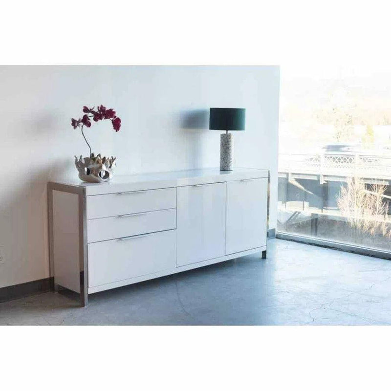 75 Inch Sideboard White Modern Sideboards LOOMLAN By Moe's Home