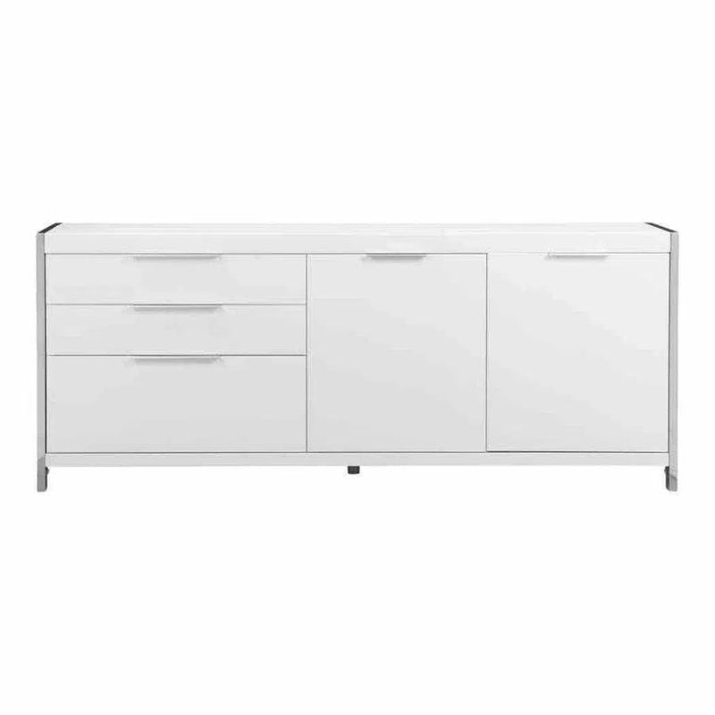 75 Inch Sideboard White Modern Sideboards LOOMLAN By Moe's Home