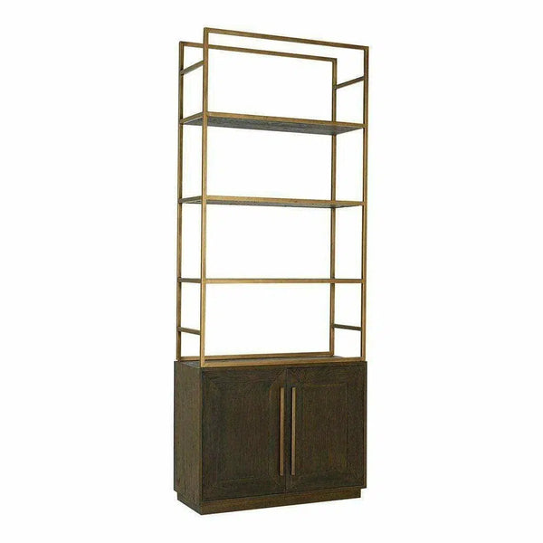 78 Inch Bookshelf Brown Art Deco Etageres LOOMLAN By Moe's Home