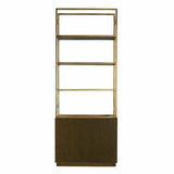 78 Inch Bookshelf Brown Art Deco Etageres LOOMLAN By Moe's Home