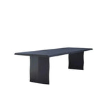 Lily Wooden Black Rectangular Dining Table