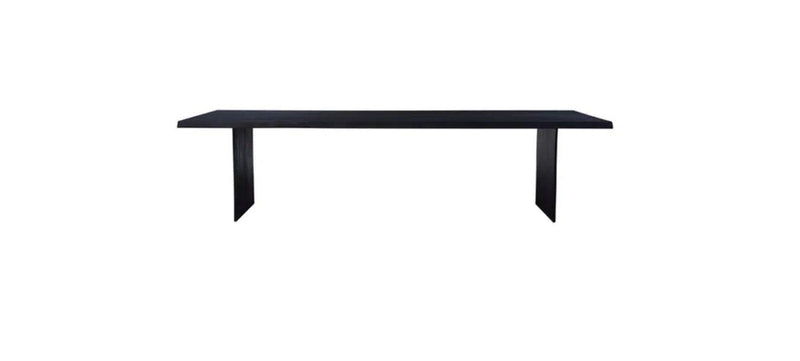 78" Lily Wood Black Rectangular Dining Table Dining Tables LOOMLAN By Artesia