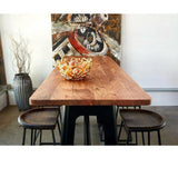 79 Inch Bar Table Natural Industrial Bar Tables LOOMLAN By Moe's Home