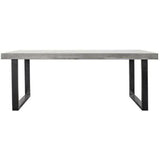 79 Inch Outdoor Dining Table Large Grey Contemporary Outdoor Dining Tables LOOMLAN By Moe's Home