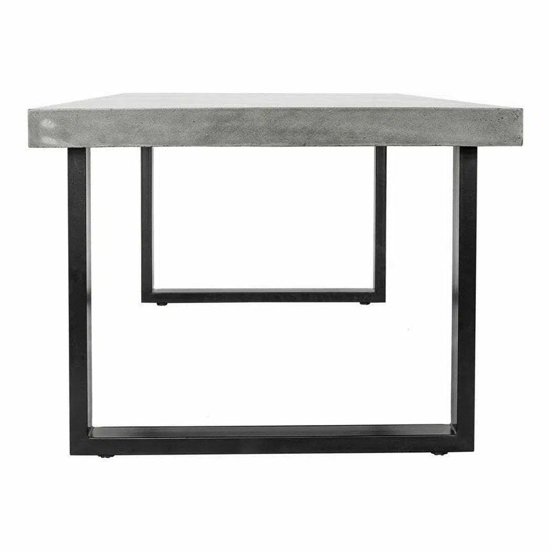 79 Inch Outdoor Dining Table Large Grey Contemporary Outdoor Dining Tables LOOMLAN By Moe's Home