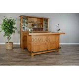 80" Game Room Rustic Basement Bar Island Home Bar Islands LOOMLAN By Sunny D