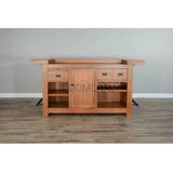 80" Game Room Rustic Basement Bar Island Home Bar Islands LOOMLAN By Sunny D