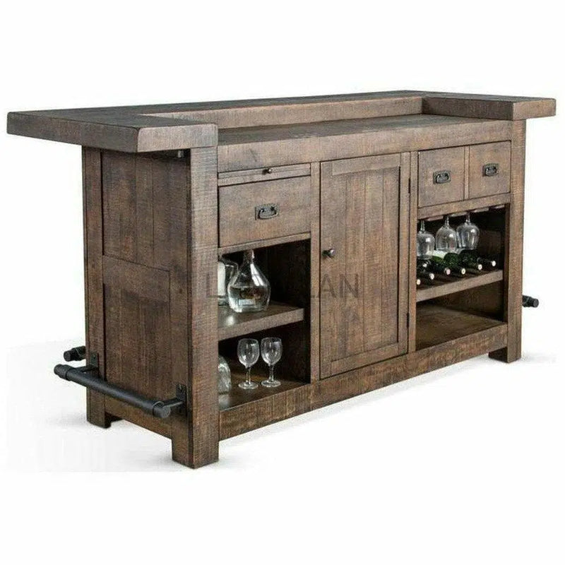 80" Mancave Basement Bar Island Home Entertainment Home Bar Islands LOOMLAN By Sunny D