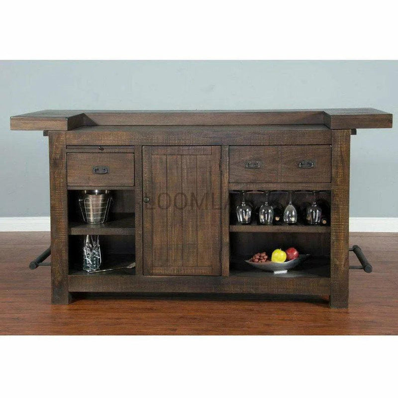 80" Mancave Basement Bar Island Home Entertainment Home Bar Islands LOOMLAN By Sunny D