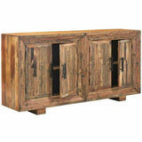 80" Rustic Farmhouse Reclaimed Wood Credenza Sideboard Buffet Sideboards LOOMLAN By LOOMLAN