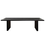 80" Sonoma Wood Black Rectangular Dining Table Dining Tables LOOMLAN By Diamond Sofa