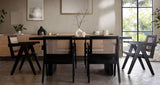 80" Sonoma Wood Black Rectangular Dining Table Dining Tables LOOMLAN By Diamond Sofa