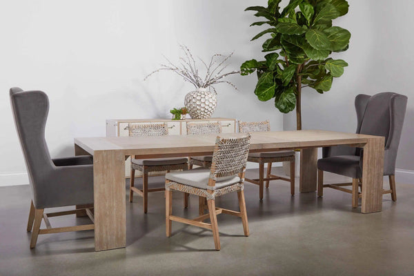 82-114" Tropea Wood Extendable Dining Table With Leaves Dining Tables LOOMLAN By Essentials For Living