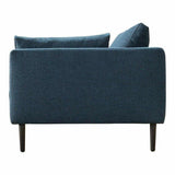 83.5 Inch Sofa Dark Blue Contemporary Sofas & Loveseats LOOMLAN By Moe's Home