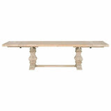 84-120" Pine Reclaimed Wood Extendable Dining Table With Leaves Dining Tables LOOMLAN By Essentials For Living