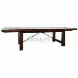 86-122" Extra Large Solid Wood Extendable Dining Table for 12 Dining Tables LOOMLAN By Sunny D