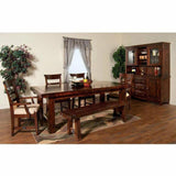 86-122" Extra Large Solid Wood Extendable Dining Table for 12 Dining Tables LOOMLAN By Sunny D