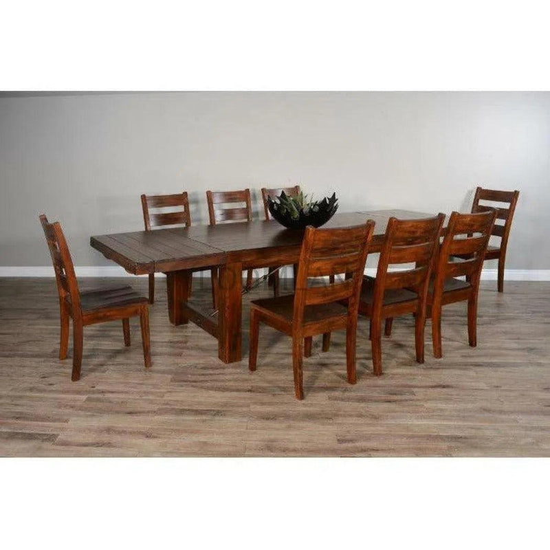 86-122" Wooden Extending Dining Table with Extension Leaves Dining Tables LOOMLAN By Sunny D