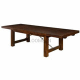 86-122" Wooden Extending Dining Table with Extension Leaves Dining Tables LOOMLAN By Sunny D