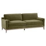 86" Parker Post Wood Olive Modern Sofa Sofas & Loveseats LOOMLAN By Essentials For Living