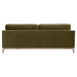 86" Parker Post Wood Olive Modern Sofa Sofas & Loveseats LOOMLAN By Essentials For Living