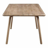 88 Inch Dining Table White Oak Natural Scandinavian Dining Tables LOOMLAN By Moe's Home