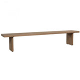 92" Solid Oak Wood Natural Tone Koshi Dining Bench Dining Benches LOOMLAN By Moe's Home