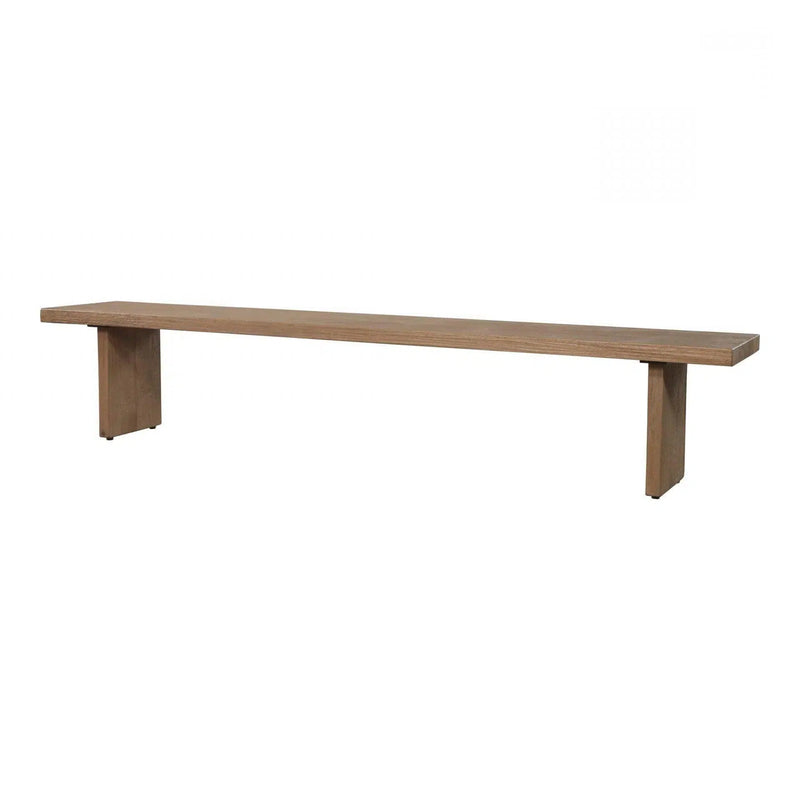 92" Solid Oak Wood Natural Tone Koshi Dining Bench Dining Benches LOOMLAN By Moe's Home