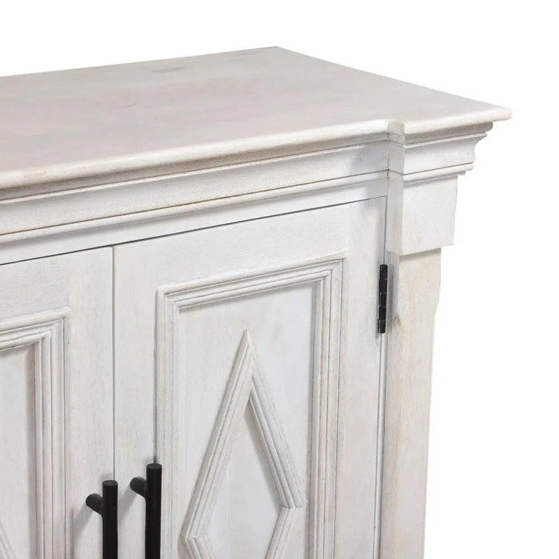 93" White Extra Long Sideboard for Dining Room Urban Farmhouse Sideboards LOOMLAN By LOOMLAN