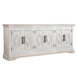 93" White Extra Long Sideboard for Dining Room Urban Farmhouse Sideboards LOOMLAN By LOOMLAN