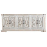 93" White Extra Long Sideboard for Dining Room Urban Farmhouse Sideboards LOOMLAN By LOOMLAN