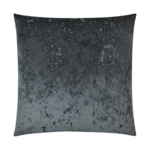 A La Mode Charcoal Solid Grey Large Throw Pillow With Insert Throw Pillows LOOMLAN By D.V. Kap