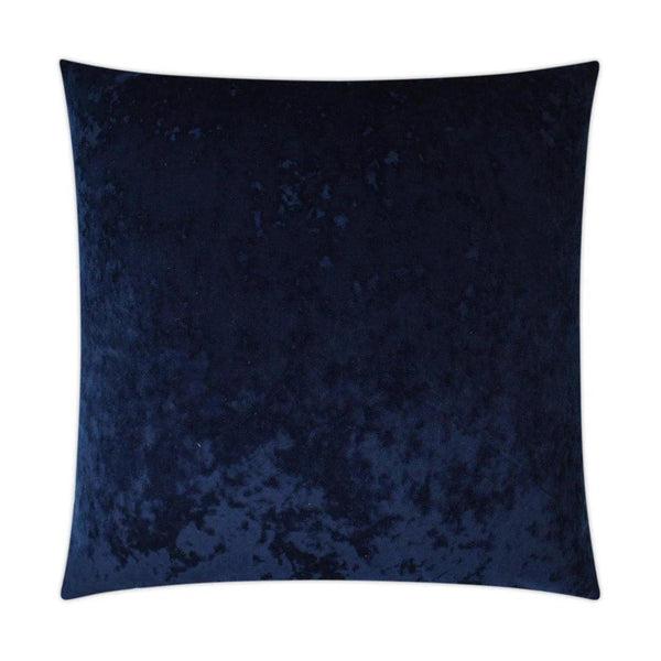 A La Mode Sapphire Solid Navy Large Throw Pillow With Insert Throw Pillows LOOMLAN By D.V. Kap
