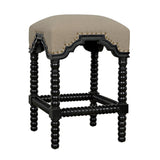 Abacus Wood Black Counter Stool Counter Stools LOOMLAN By Noir