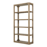 Abbott Pine Wood Brown Bookshelf Bookcases LOOMLAN By Moe's Home