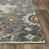 Abra Floral Gray Large Area Rugs For Living Room Area Rugs LOOMLAN By LOOMLAN