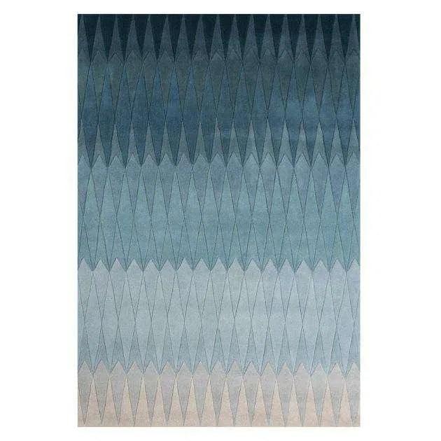 Acacia Blue Ombre Handmade Wool Rug By Linie Design Area Rugs LOOMLAN By Linie Design