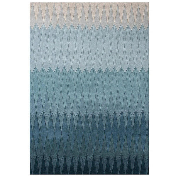 Acacia Blue Ombre Handmade Wool Rug By Linie Design Area Rugs LOOMLAN By Linie Design