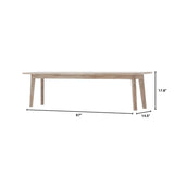 Acacia Solid Wood Rustic Dining Bench Gia Bench Dining Benches LOOMLAN By LH Imports