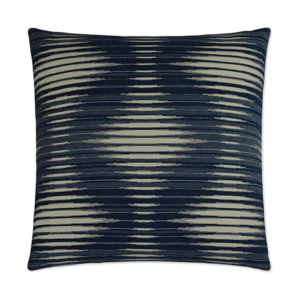 Accordion Blue Throw Pillow With Insert Throw Pillows LOOMLAN By D.V. Kap