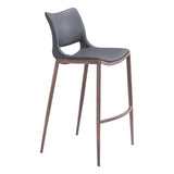 Ace Dark Gray Bar Chair (Set of 2) Bar Stools LOOMLAN By Zuo Modern