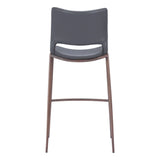 Ace Dark Gray Bar Chair (Set of 2) Bar Stools LOOMLAN By Zuo Modern