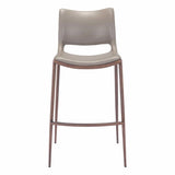 Ace Walnut Bar Chair (Set of 2) Bar Stools LOOMLAN By Zuo Modern