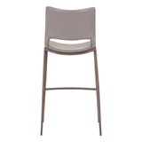 Ace Walnut Bar Chair (Set of 2) Bar Stools LOOMLAN By Zuo Modern