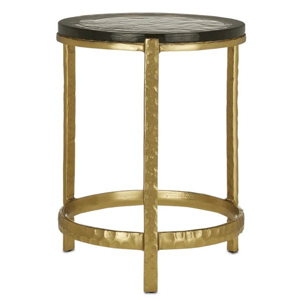 Acea Gold Accent Table Side Tables LOOMLAN By Currey & Co