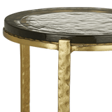 Acea Gold Accent Table Side Tables LOOMLAN By Currey & Co