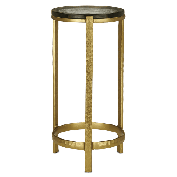 Acea Gold Drinks Table Side Tables LOOMLAN By Currey & Co