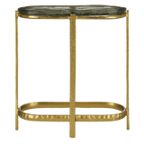 Acea Gold Side Table Side Tables LOOMLAN By Currey & Co