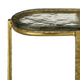 Acea Gold Side Table Side Tables LOOMLAN By Currey & Co